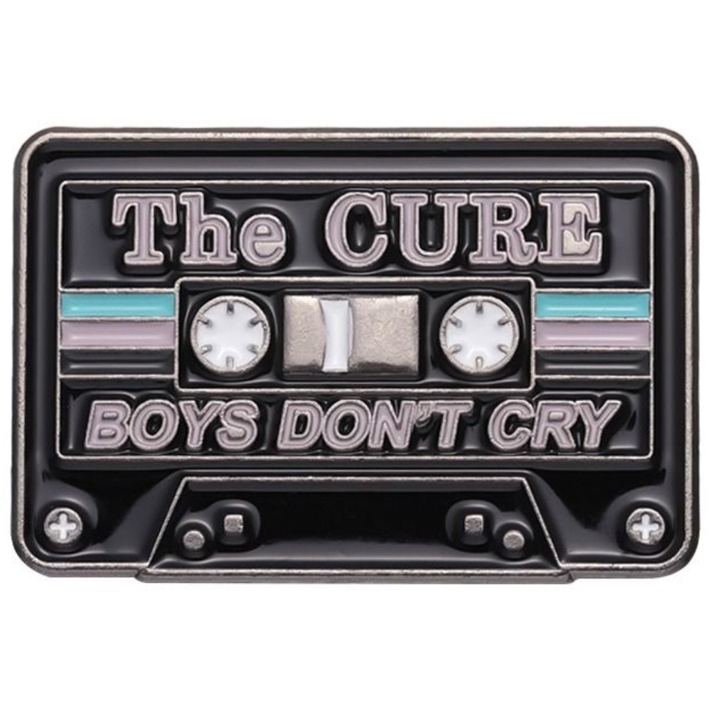 THE CURE BOYS DON’T CRY CASSETTE TAPE ENAMEL PIN LAPEL PIN BROOCH NWT